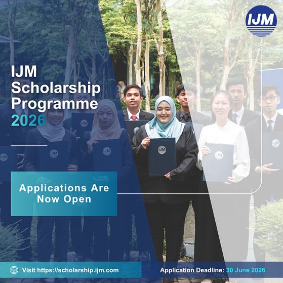 The IJM Scholarship Programme 2026 is Now Open
